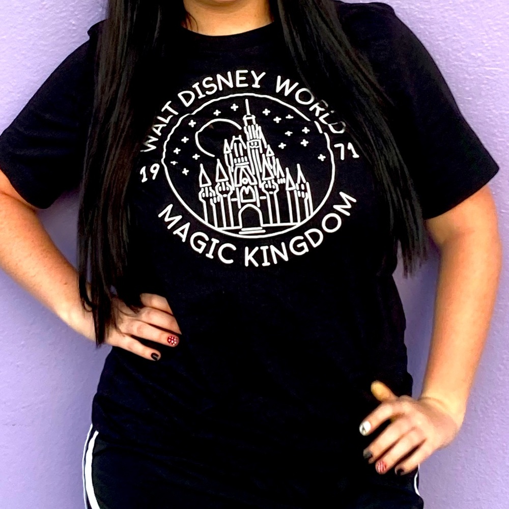 WDW Magic Kingdom Black Graphic T-Shirt